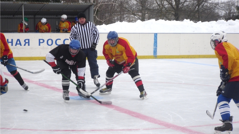 В Шумерлинском районе прошли зональные соревнования по хоккею республиканских зимних сельских спортивных игр