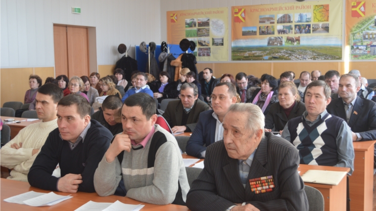 Состоялось очередное сорок третье заседание Собрания депутатов Красноармейского района пятого созыва