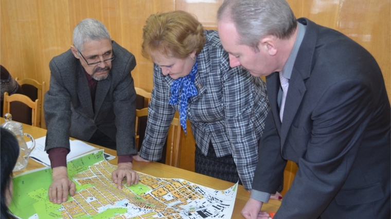 Глава администрации города Шумерли Любовь Дмитриева провела рабочую встречу с проектировщиками
