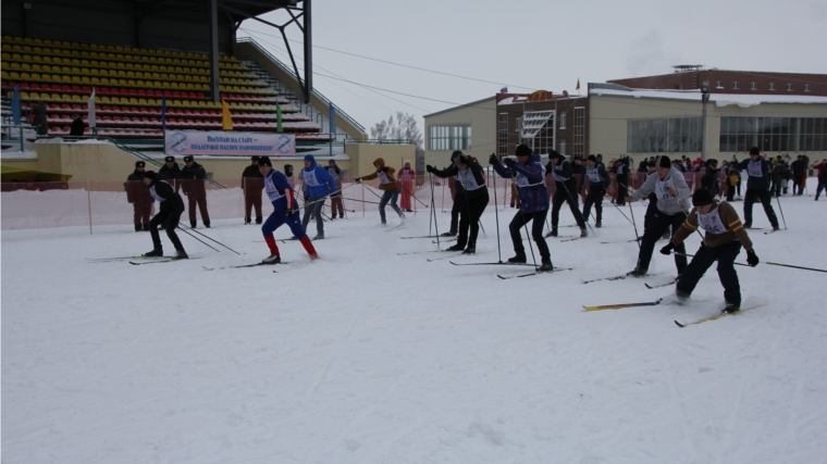 Чебоксарский район присоединился к ХХХIII открытой Всероссийской массовой лыжной гонке «Лыжня России-2015»