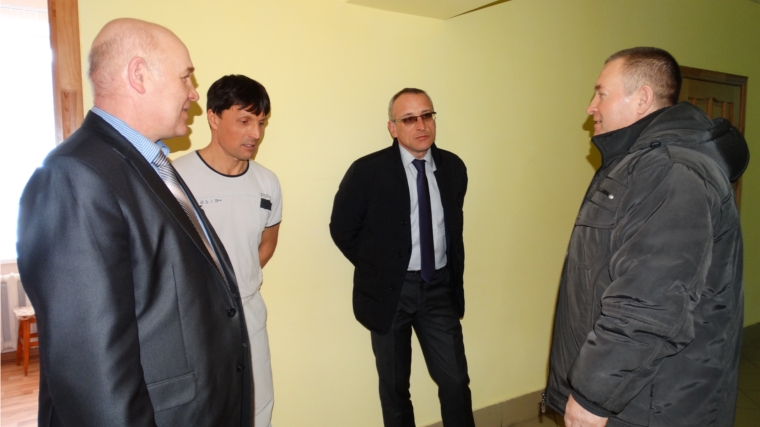 Красночетайский район с рабочим визитом посетил министр физической культуры и спорта Чувашии Сергей Мельников