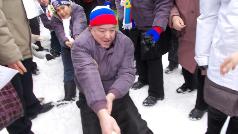 Председатель ТОС «Рябинка» принял участие в зимней Спартакиаде пенсионеров