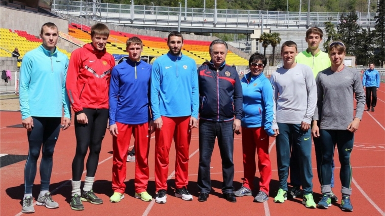 Виталий Мутко встретился с российскими атлетами, готовящимися к командному чемпионату Европы по лёгкой атлетике в Чебоксарах