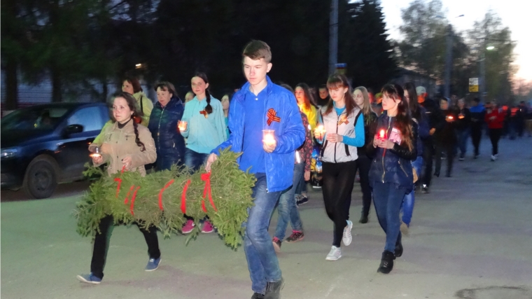 В Красночетайском районе прошла акция «Свечи памяти»