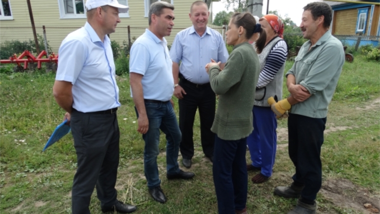 Министр транспорта и дорожного хозяйства Чувашской Республики Владимир Филиппов посетил Красночетайский район