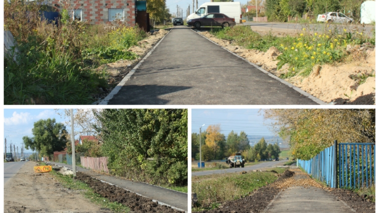 В Канаше завершаются работы по строительству тротуара по ул. Шихраны