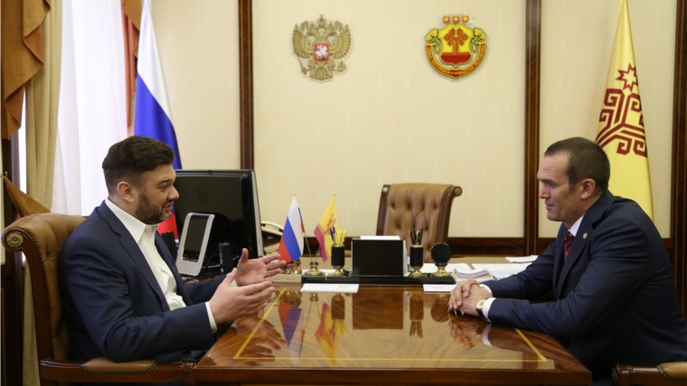 Глава Чувашии Михаил Игнатьев провел рабочую встречу с Председателем правления Национального союза производителей молока Андреем Даниленко