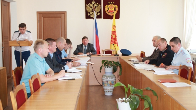 Координационное совещание руководителей правоохранительных органов Урмарского района