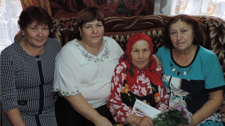 90-летие отметила жительница Шемуршинского района