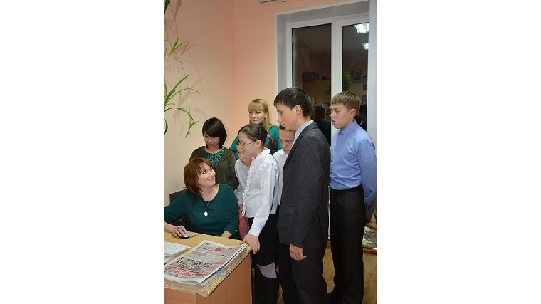 Воспитанники Кугесьской коррекционной школы-интерната посетили редакцию газеты &quot;Тăван Ен&quot;
