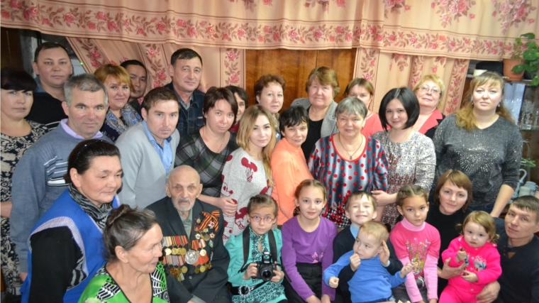 Участник Великой Отечественной войны Степан Потапов из д. Пожарбоси Канашского района отметил 100-летие со дня рождения