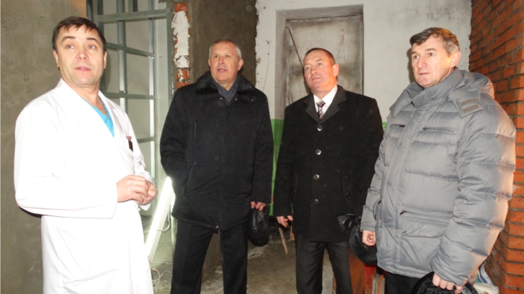 В Красночетайской районной больнице продолжается капитальный ремонт инфекционного отделения