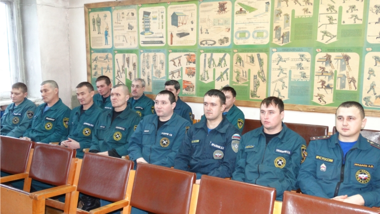 Спасатели Красночетайского района принимают поздравления с профессиональным праздником