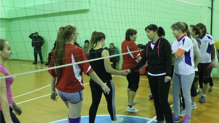 Товарищеская встреча женских волейбольных команд в Андреево-Базарах