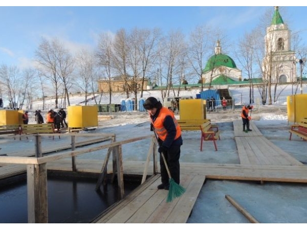 Одна из крещенских купелей в Чебоксарах проработает до весны