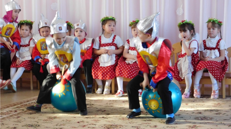 В МБДОУ «Детский сад «Рябинушка» прошел «Богатырский турнир»