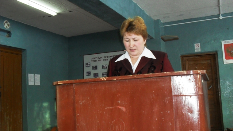 Глава Сявалкасинского сельского поселения выступила с отчетом о проделанной работе за 2015 год