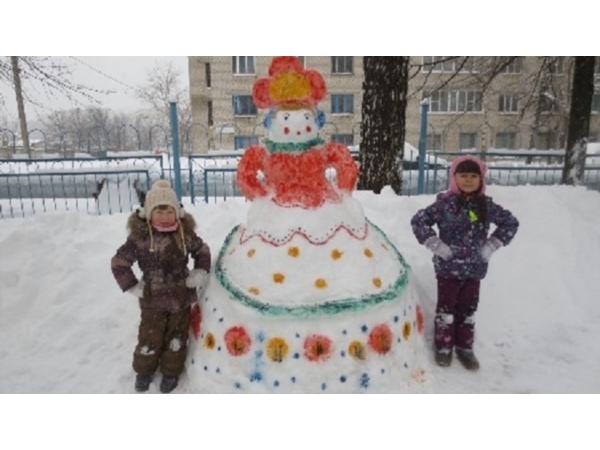 Снег в ярких красках