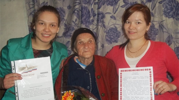 Жительница д.Орнары Ольга Ивановна Егорова отметила свое 90-летие