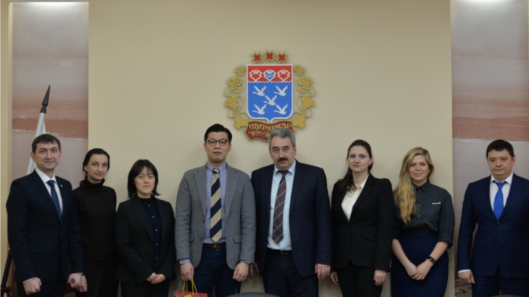 Инвестиционную привлекательность чувашской столицы обсудил глава города Леонид Черкесов с представителями японской делегации