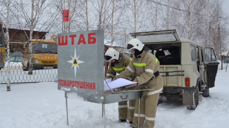 _В Порецком районе прошла командно-штабная тренировка