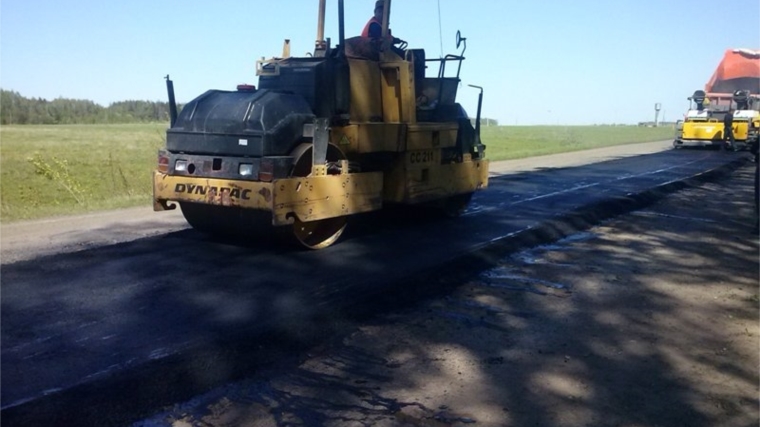В Мариинско-Посадского районе выполняется ремонт дорог