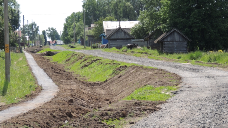 В населенных пунктах Красночетайского района ведется строительство и реконструкция автомобильных полотен