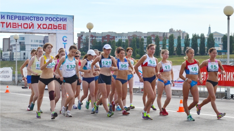 В Чебоксарах разыграны первые комплекты медалей чемпионата России по спортивной ходьбе