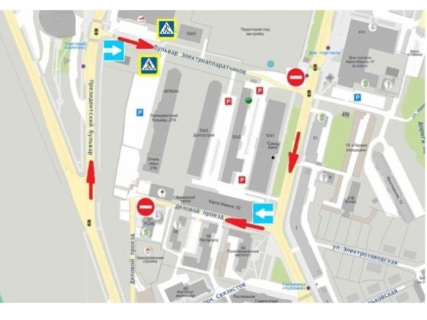 На двух улицах в центре Чебоксар установят одностороннее движение