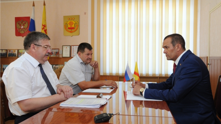 Михаил Игнатьев провел рабочую встречу с руководством Порецкого района