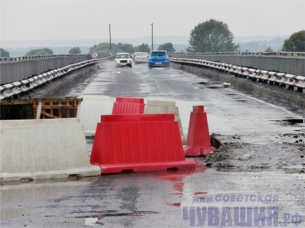 На мосту через Суру близ Порецкого частично разрушилась пролетная плита