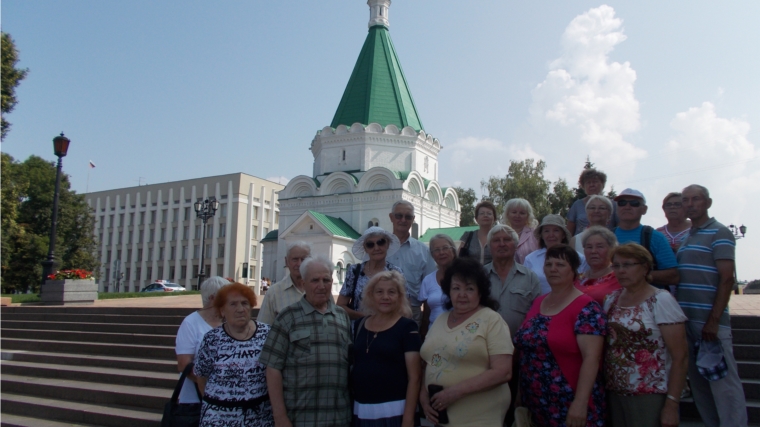 В рамках проекта ЧГОО ветеранов «Социальный туризм – людям золотого возраста» 28 июля 2016 г. активисты ЧГОО ветеранов посетили г. Н. Новгород