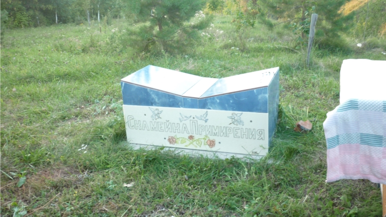 Скамейка примирения в д. Пиндиково