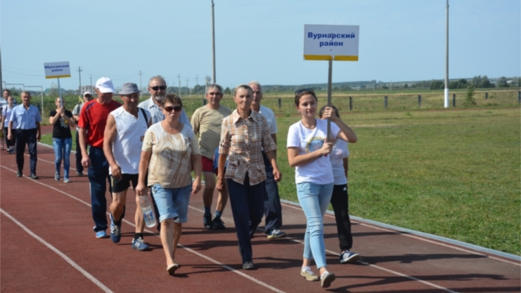 Команда Вурнарского района достойно выступила на Спартакиаде среди лиц старшего поколения «Спортивное долголетие»