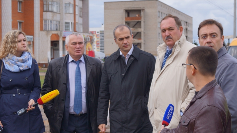 Министр транспорта и дорожного хозяйства Чувашской Республики М. Резников провел выездное совещание на объектах дорожного строительства