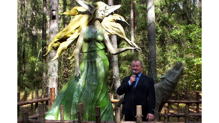 На территории национального парка «Чаваш вармане» состоялось открытие скульптуры лесной покровительницы «Варман-амаше»