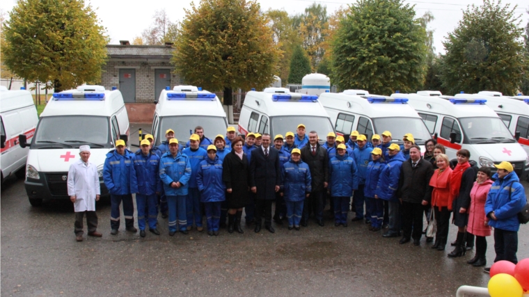 13 новых машин пополнили автопарк службы скорой медицинской помощи Чувашской Республики