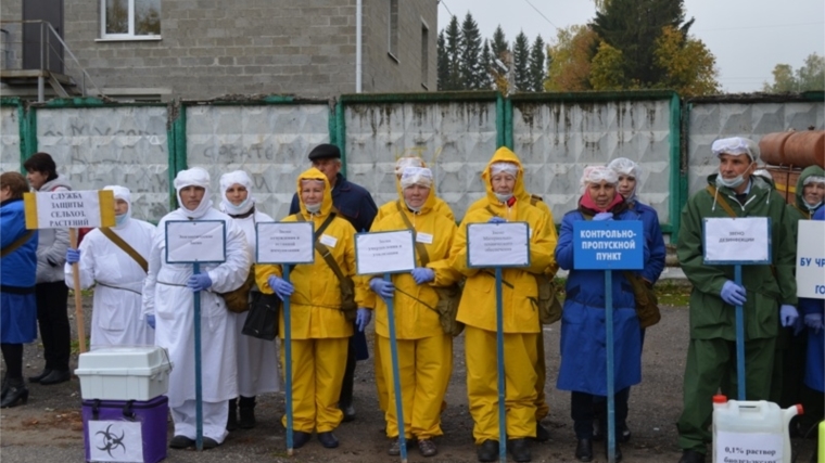 В Мариинско-Посадском районе прошла командно-штабная тренировка