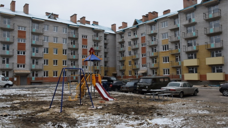 В Шумерле завершается строительство многоквартирного дома, предназначенного для социального жилья