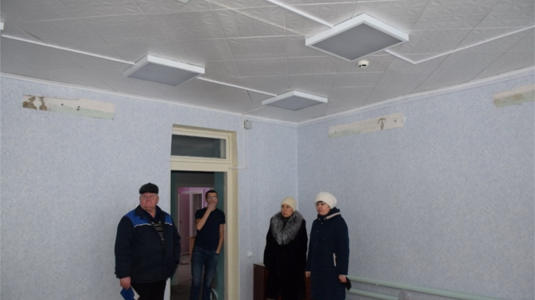 Продолжается ремонт помещений Центра финансового обеспечения муниципальных учреждений города Шумерля