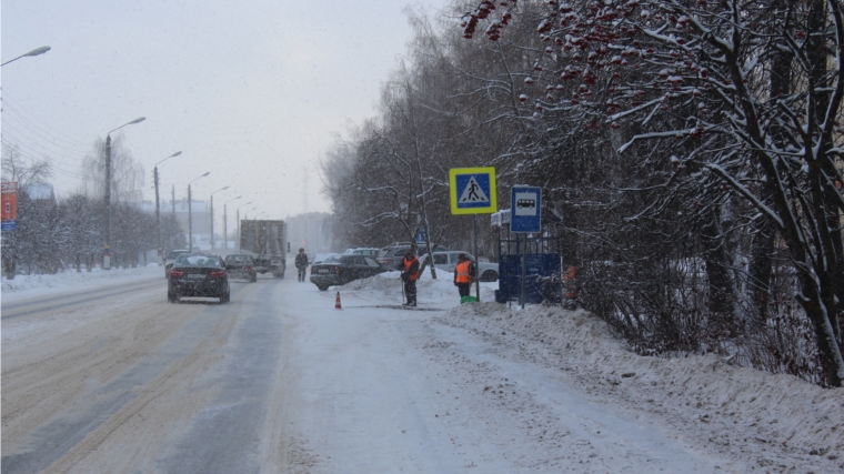 Обслуживание автомобильных дорог в г. Канаш производится в штатном режиме