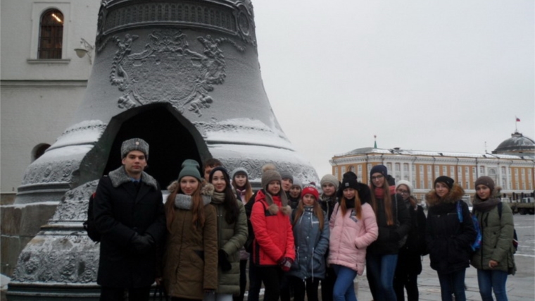 Юнармейцы города Шумерли побывали в Москве