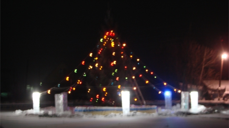 В селе Шоркистры завершился 1 этап украшения Новогодней ёлки