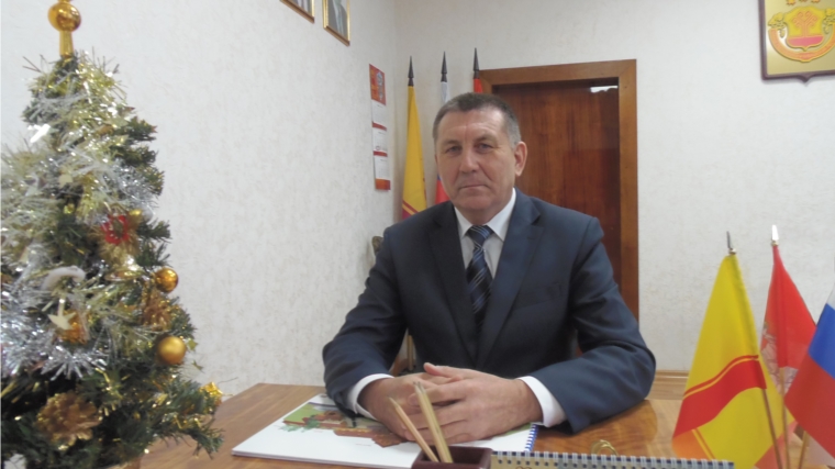 Поздравление главы администрации района Николая Миллина с Новым годом и Рождеством