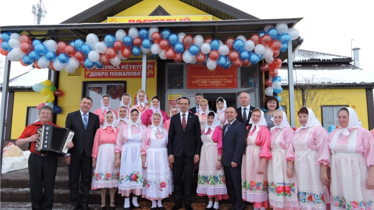 Глава Чувашской Республики Михаил Игнатьев принял участие в открытии нового многофункционального культурного центра досуга в Яльчикском районе