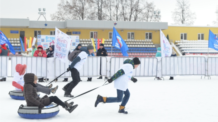 Всероссийский День снега в Чувашии отметили массовым спортивным праздником