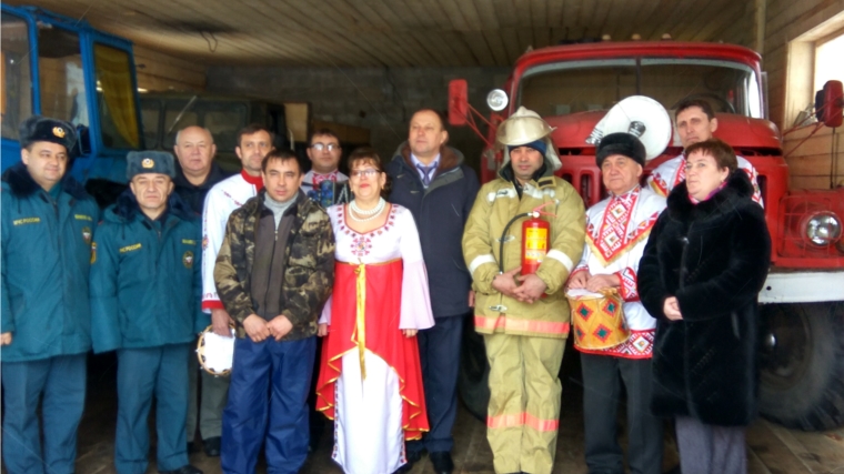 В Тобурдановском сельском поселении состоялось торжественное открытие здания для содержания муниципальной пожарной машины