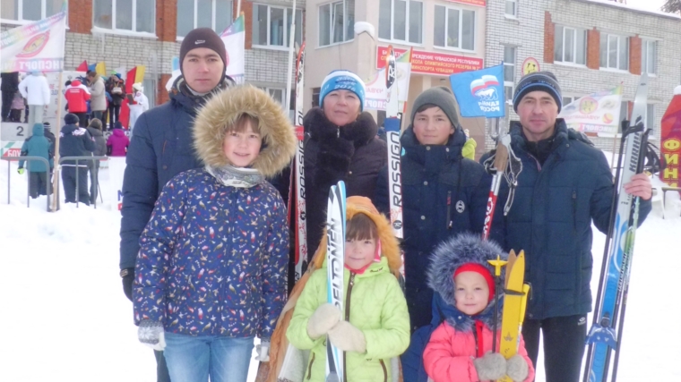 Спортивные семьи района отправились на республиканские соревнования по лыжным гонкам на призы Главы ЧР
