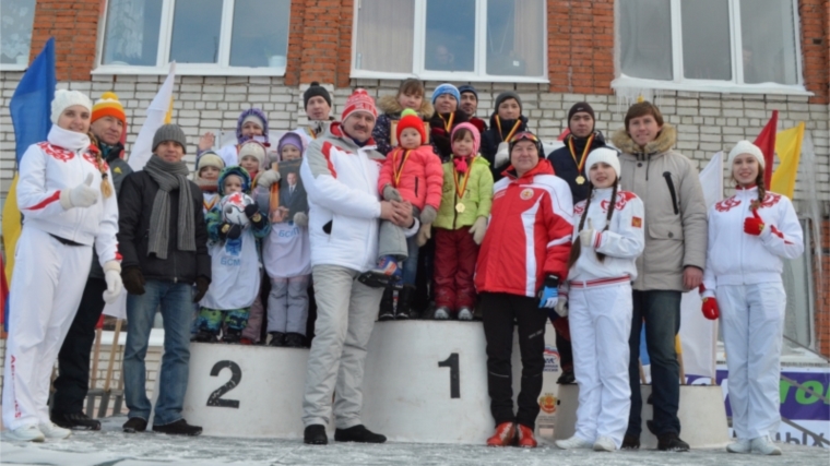 Спортивные семьи района приехали с победой из республиканских соревнований по лыжным гонкам на призы Главы ЧР