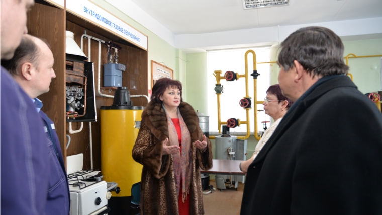 Ирина Клементьева ознакомилась с работой предприятия жизнеобеспечения населения филиал ОАО «Газпром газораспределение Чебоксары»